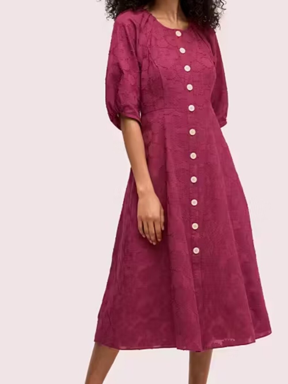 Kate Spade Floral Jacquard Midi Dress Size 2